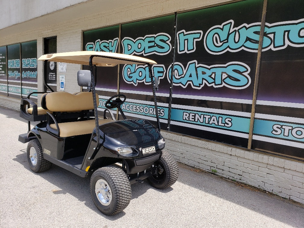 2019 GAS EZGO TXT VALOR BLACK GOLF CART *SOLD*