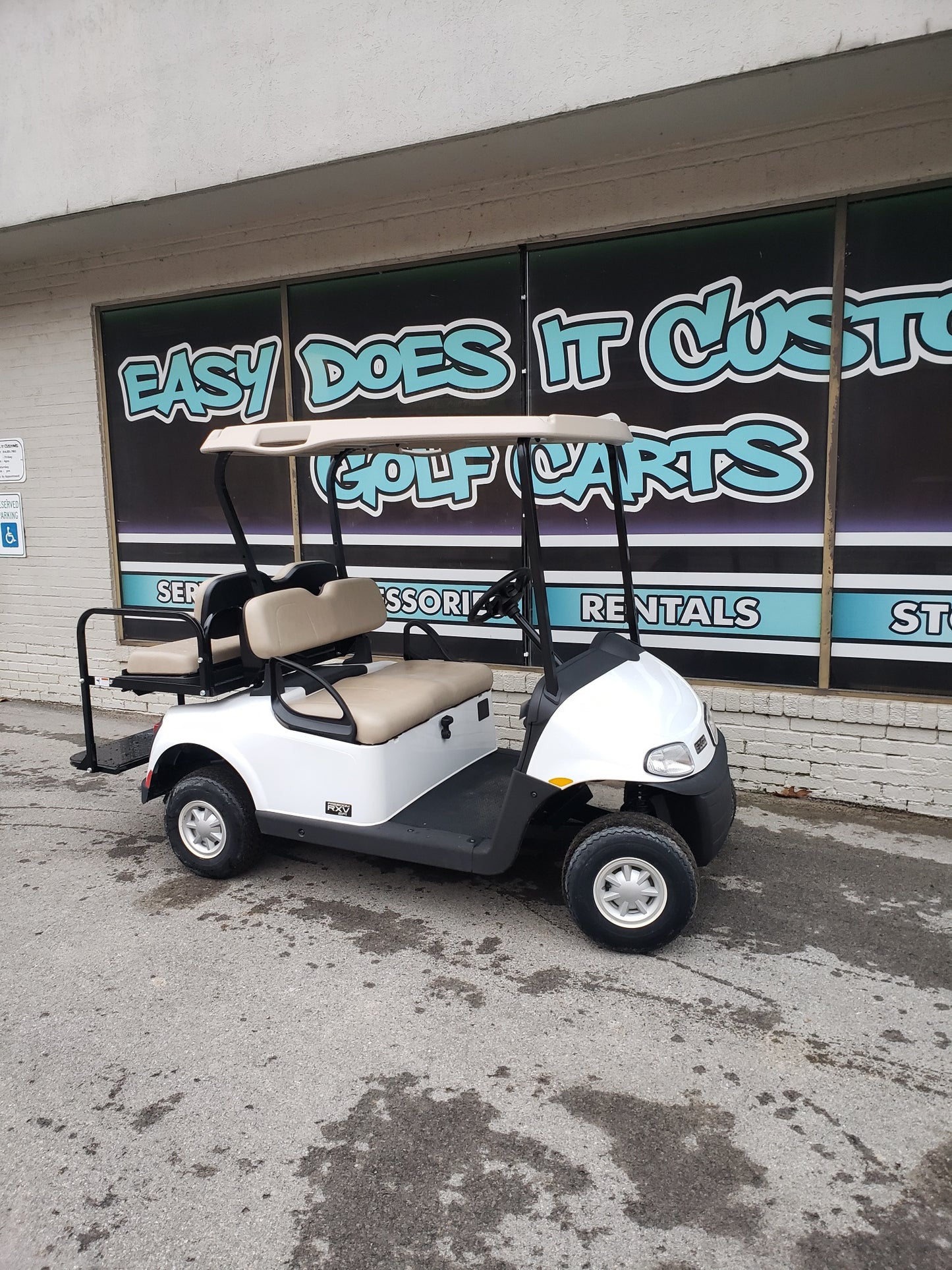 Brand New Gas EFI EZGO RXV - White Golf Cart **SOLD**