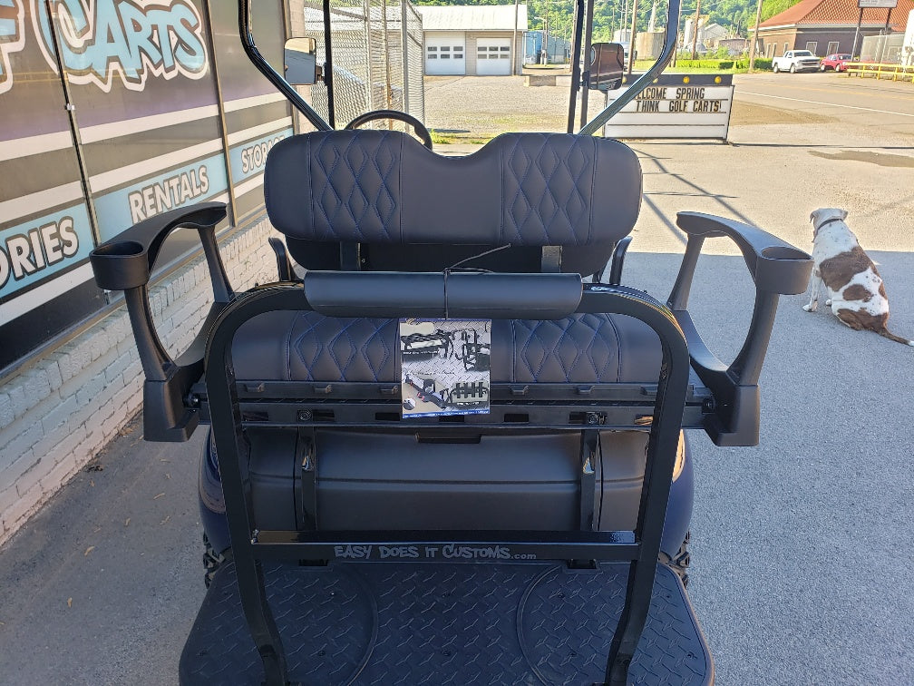 EZGO TXT Electric 48v Custom Golf Cart - Blue Storm *SOLD*