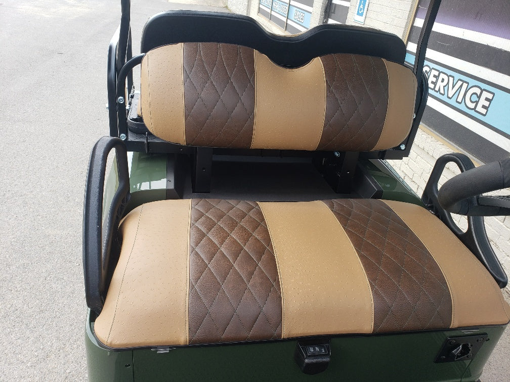 EZGO TXT ELECTRIC 48V CUSTOM GOLF CART - FOREST GREEN STORM *SOLD*