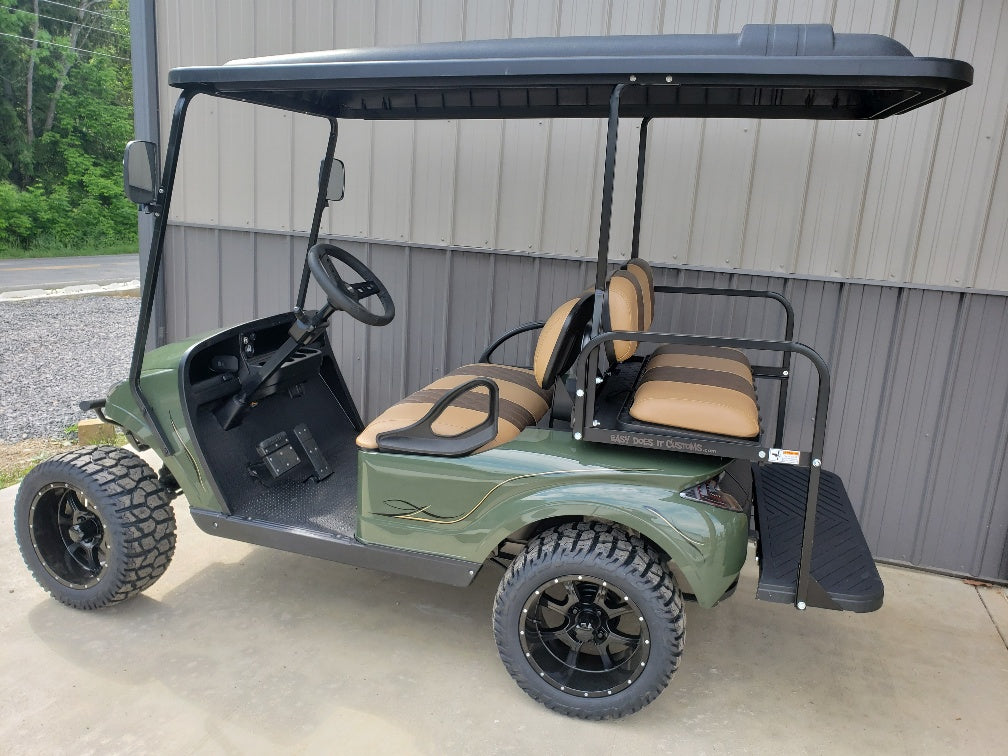 EZGO TXT ELECTRIC 48V CUSTOM GOLF CART - FOREST GREEN STORM *SOLD*