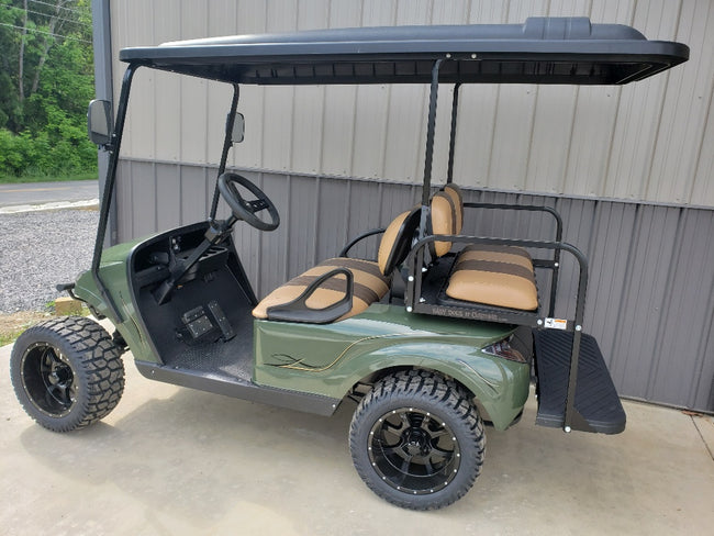 EZGO TXT ELECTRIC 48V CUSTOM GOLF CART - FOREST GREEN STORM *SOLD*