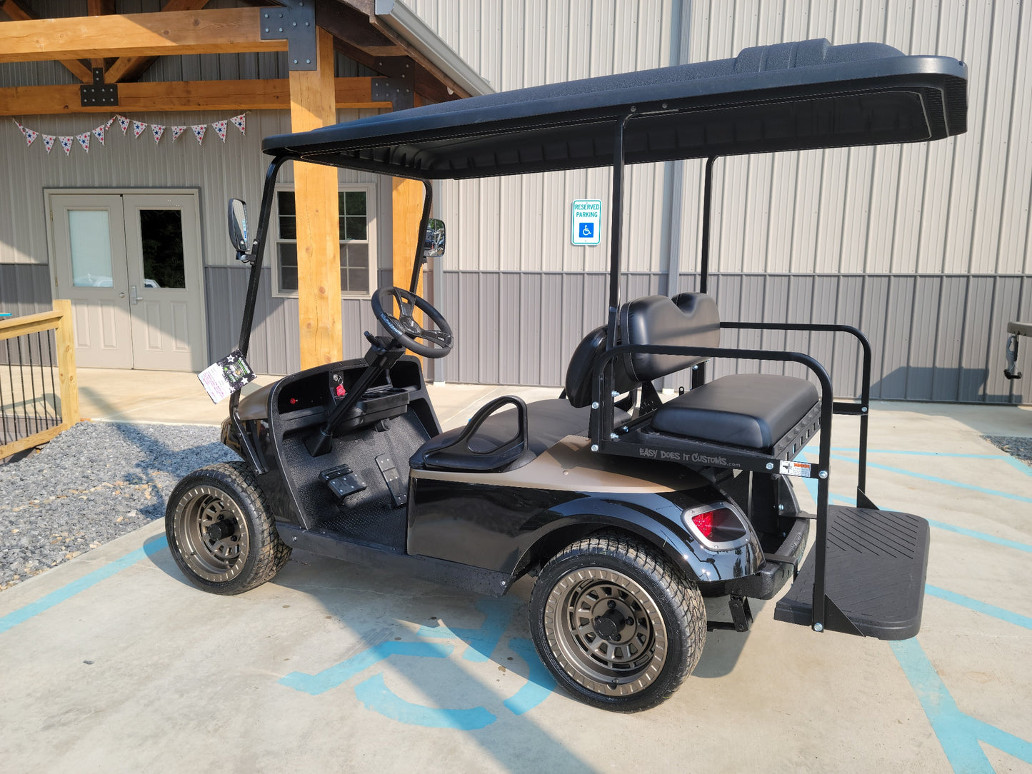 2017 EZGO TXT 48v Custom Black and Bronze Golf Cart *SOLD*