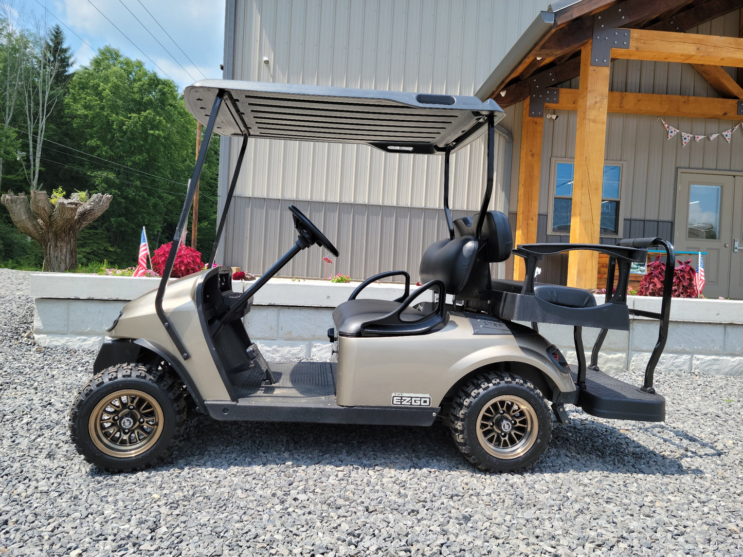2018 Gas EZGO TXT with Upgraded Rear Flip Seat *SOLD*