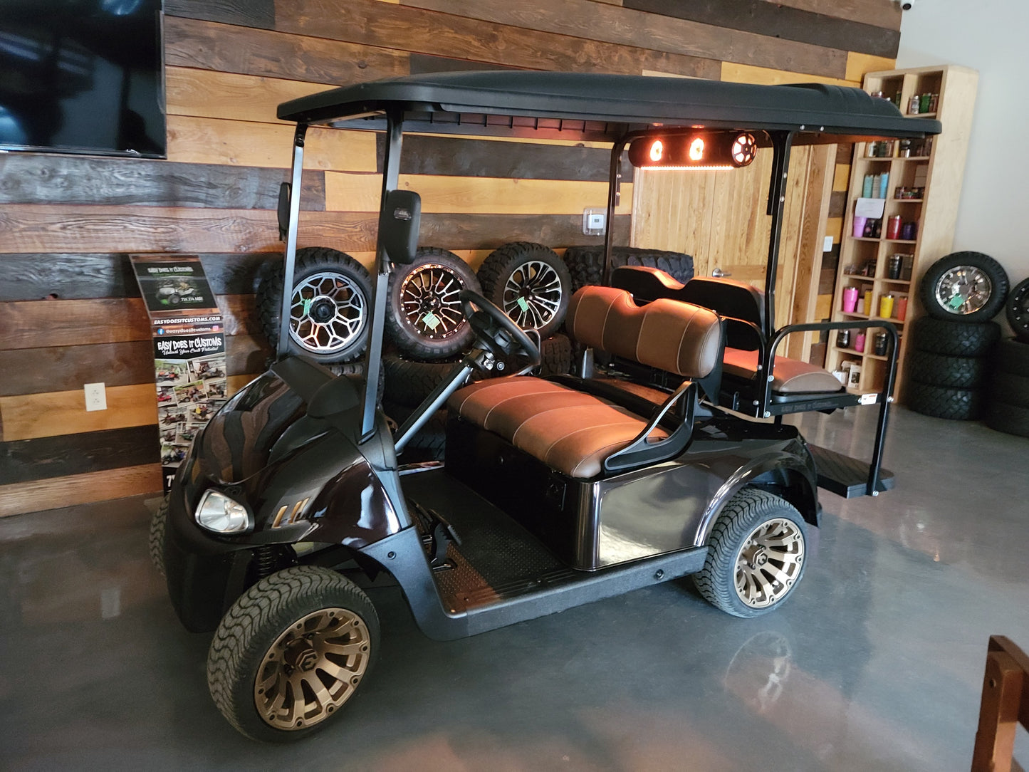 2017 EZGO RXV Electric 48v Golf Cart - Chocolate Silk *SOLD*