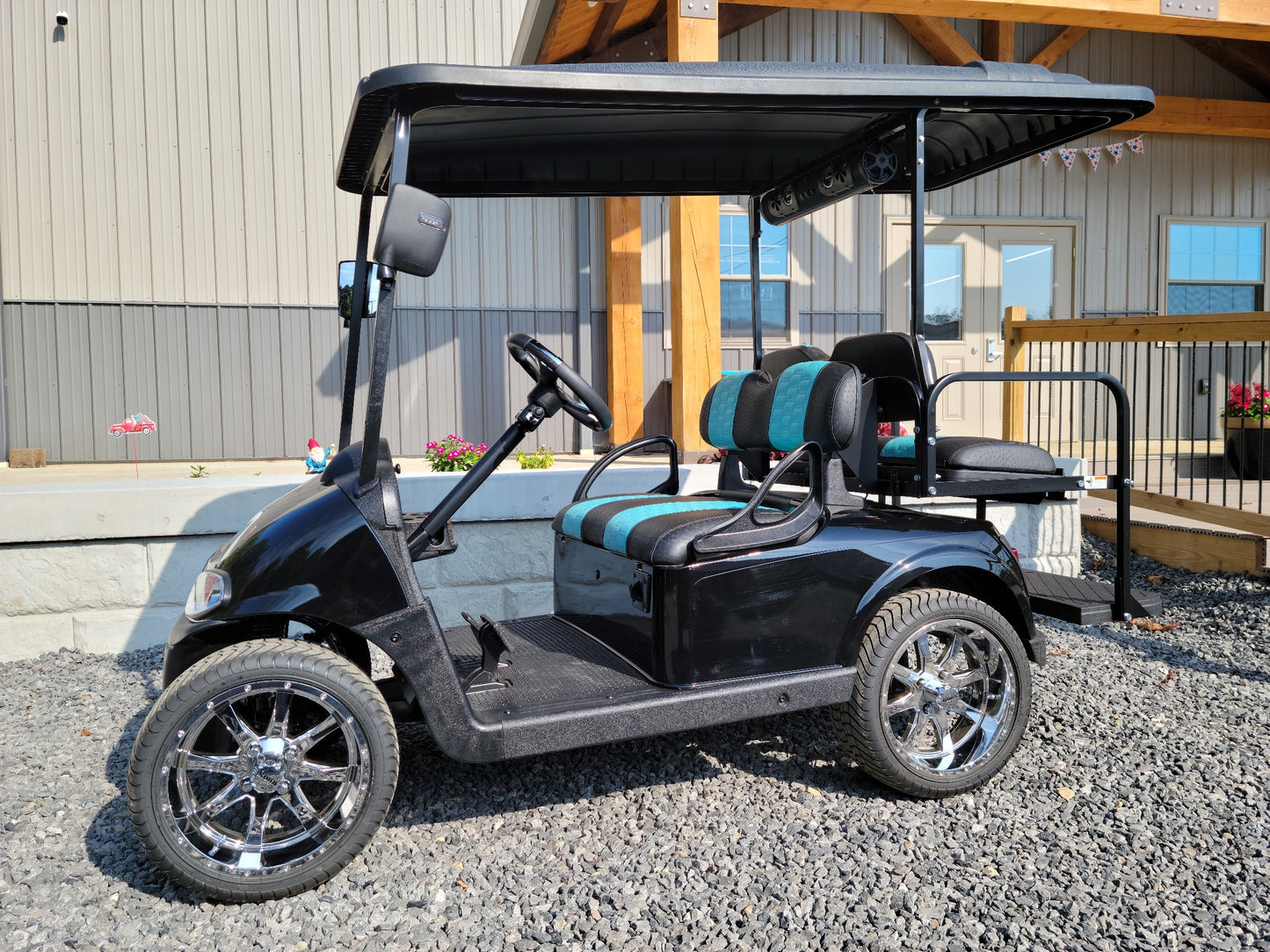 2017 EZGO RXV Electric - Black and Teal *SOLD*