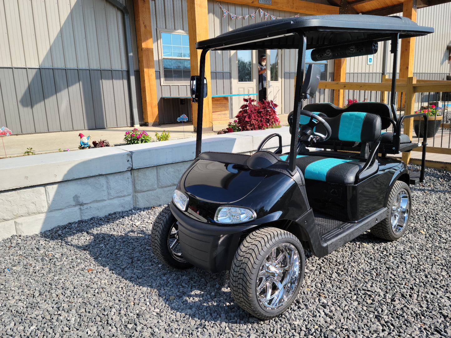 2017 EZGO RXV Electric - Black and Teal *SOLD*