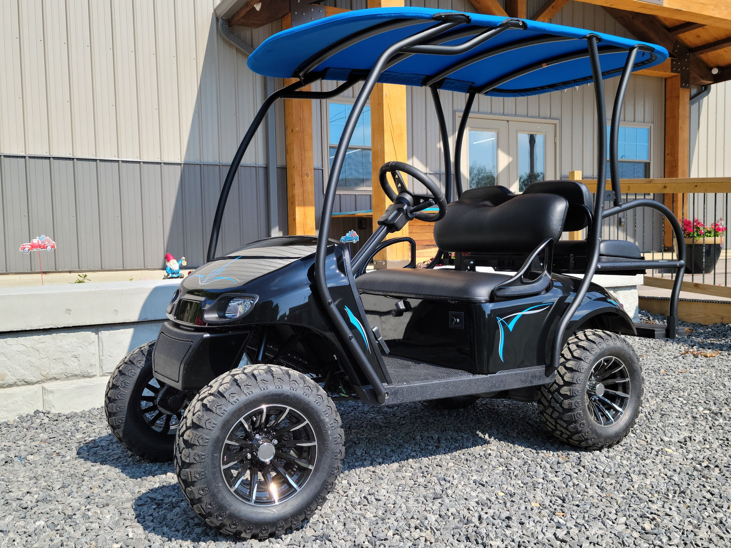 2018 Gas EZGO TXT Black with Blue *SOLD*