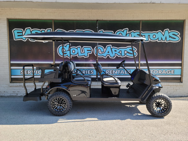 2022 Gas EZGO Limo Golf Cart - Black - SOLD