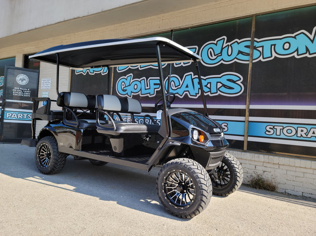 2022 Gas EZGO Limo Golf Cart - Black - SOLD