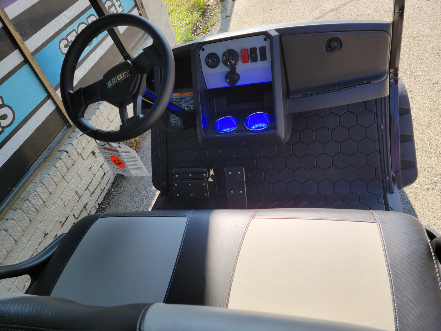 2022 Gas EZGO Limo Golf Cart - Black - SOLD
