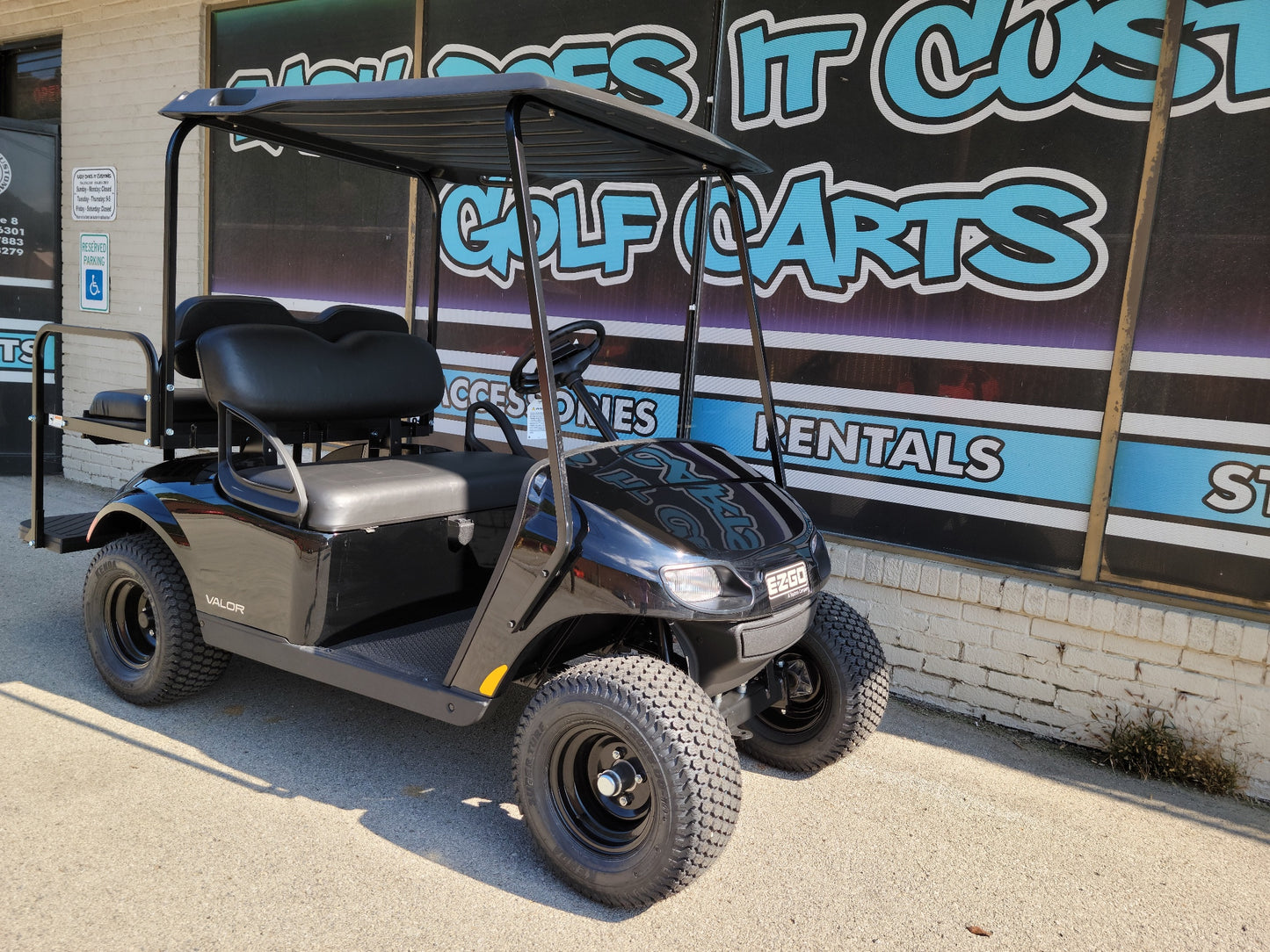 2022 EZGO Valor Golf Cart - Black w/ Short Roof *SOLD*