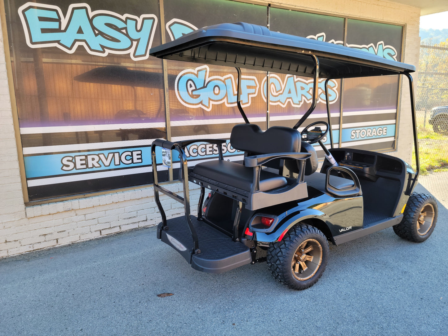 2022 EZGO Valor 48v Golf Cart - Black with Custom Wheels *SOLD*