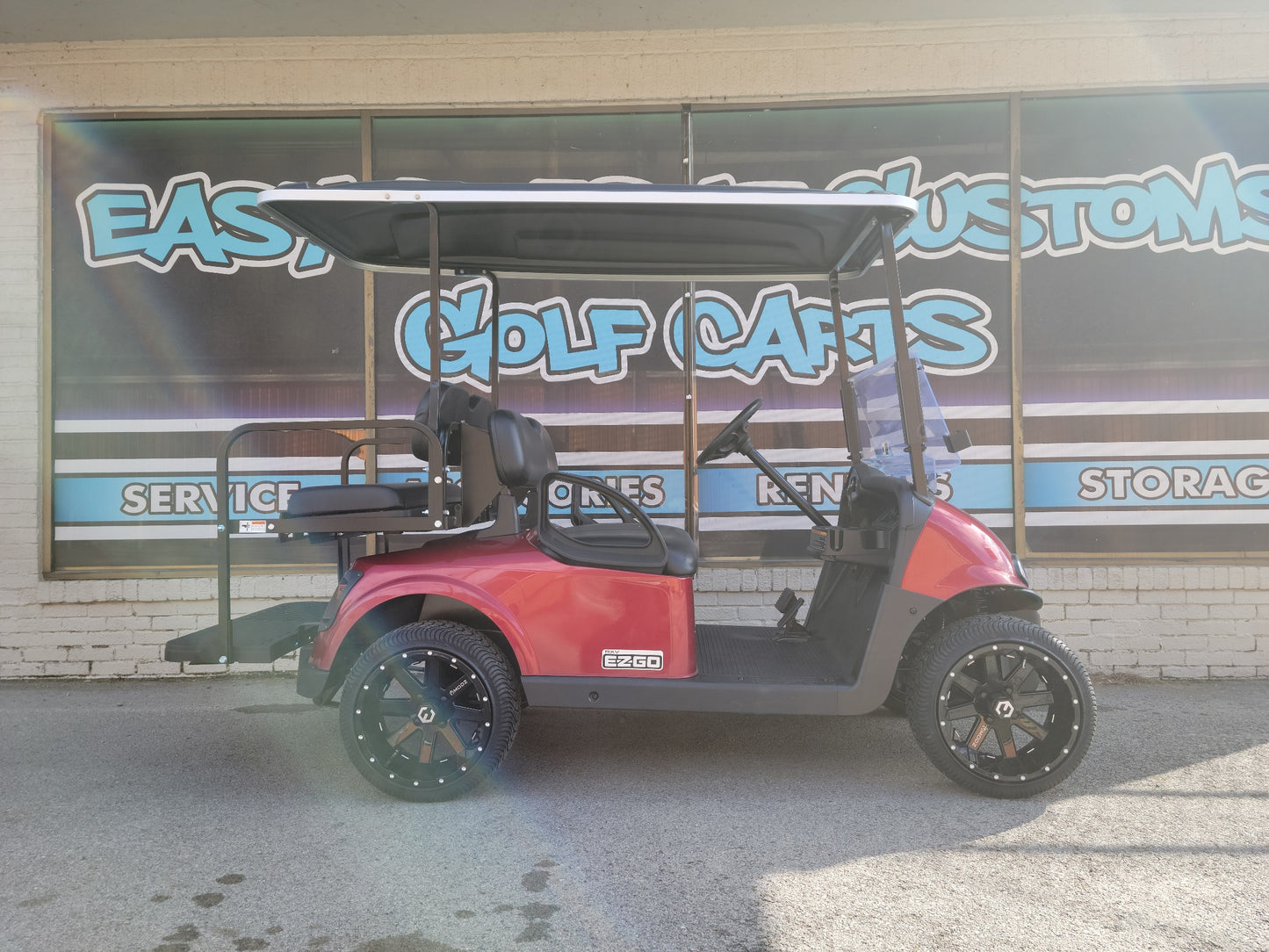 EZGO RXV 48v - Inferno Red with Black Seats *SOLD*