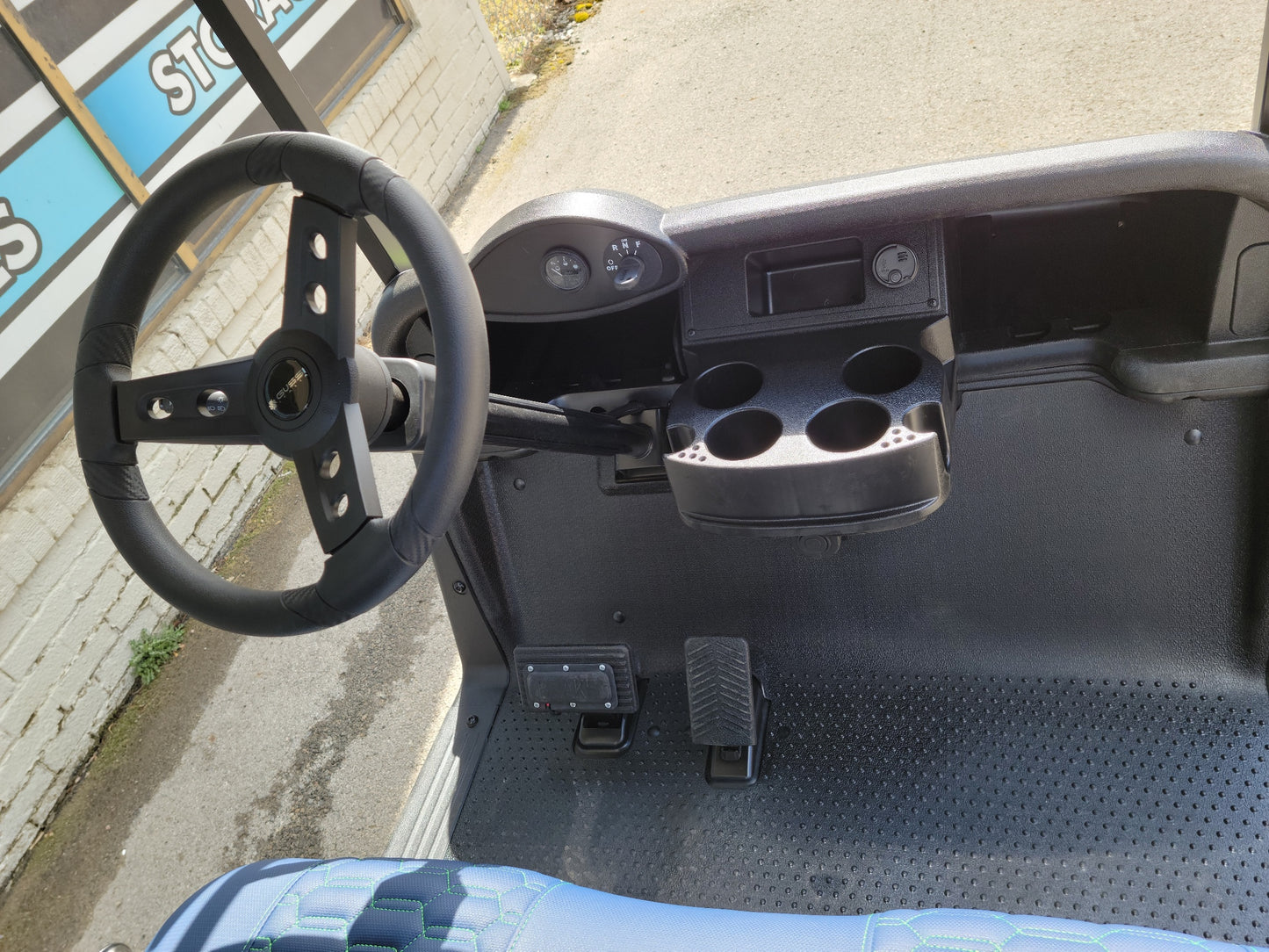 2018 EZGO RXV 48v Custom Lifted - Navy and Green *SOLD*