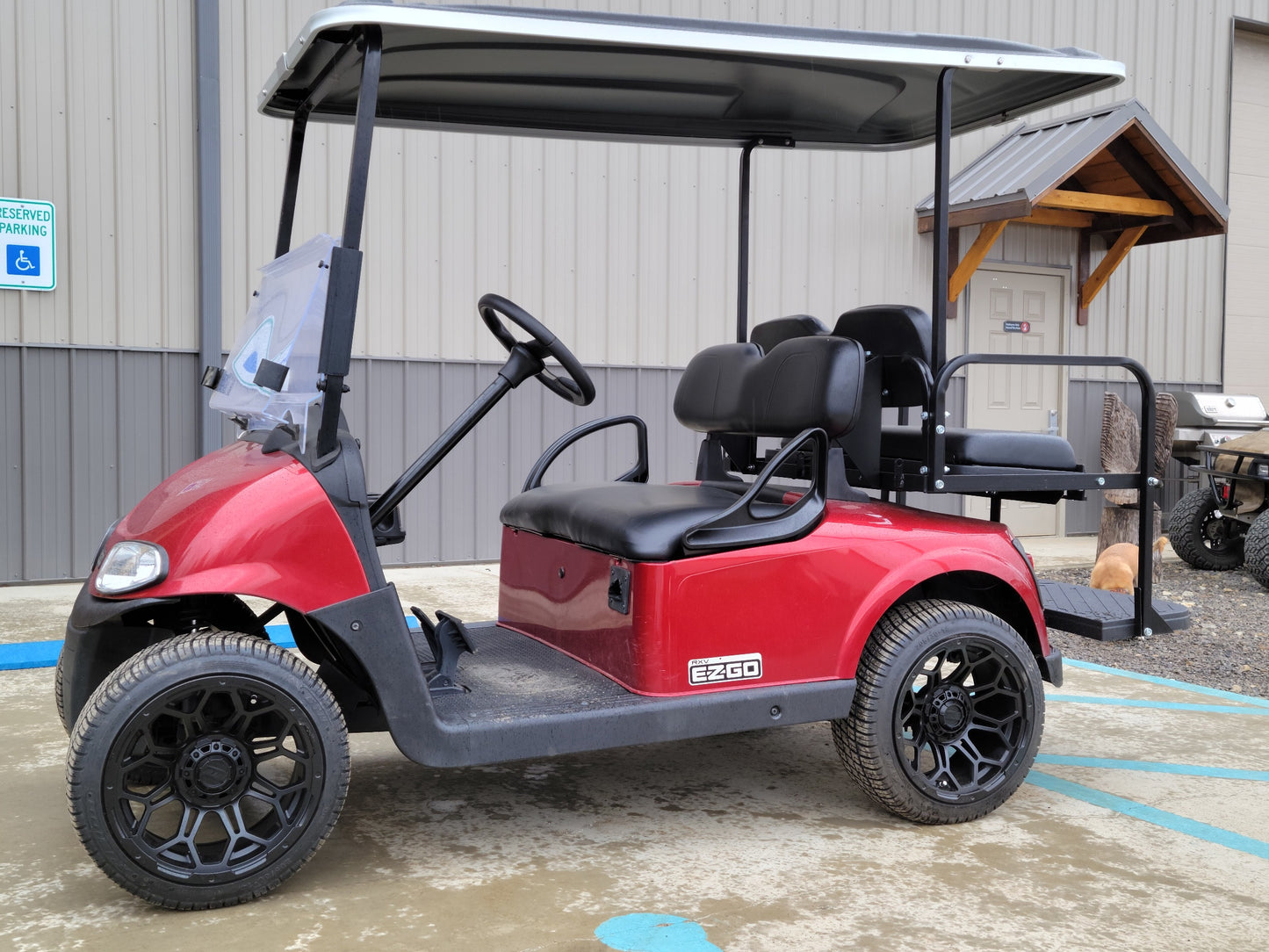 EZGO RXV 48v Custom - Red with Black *SOLD*