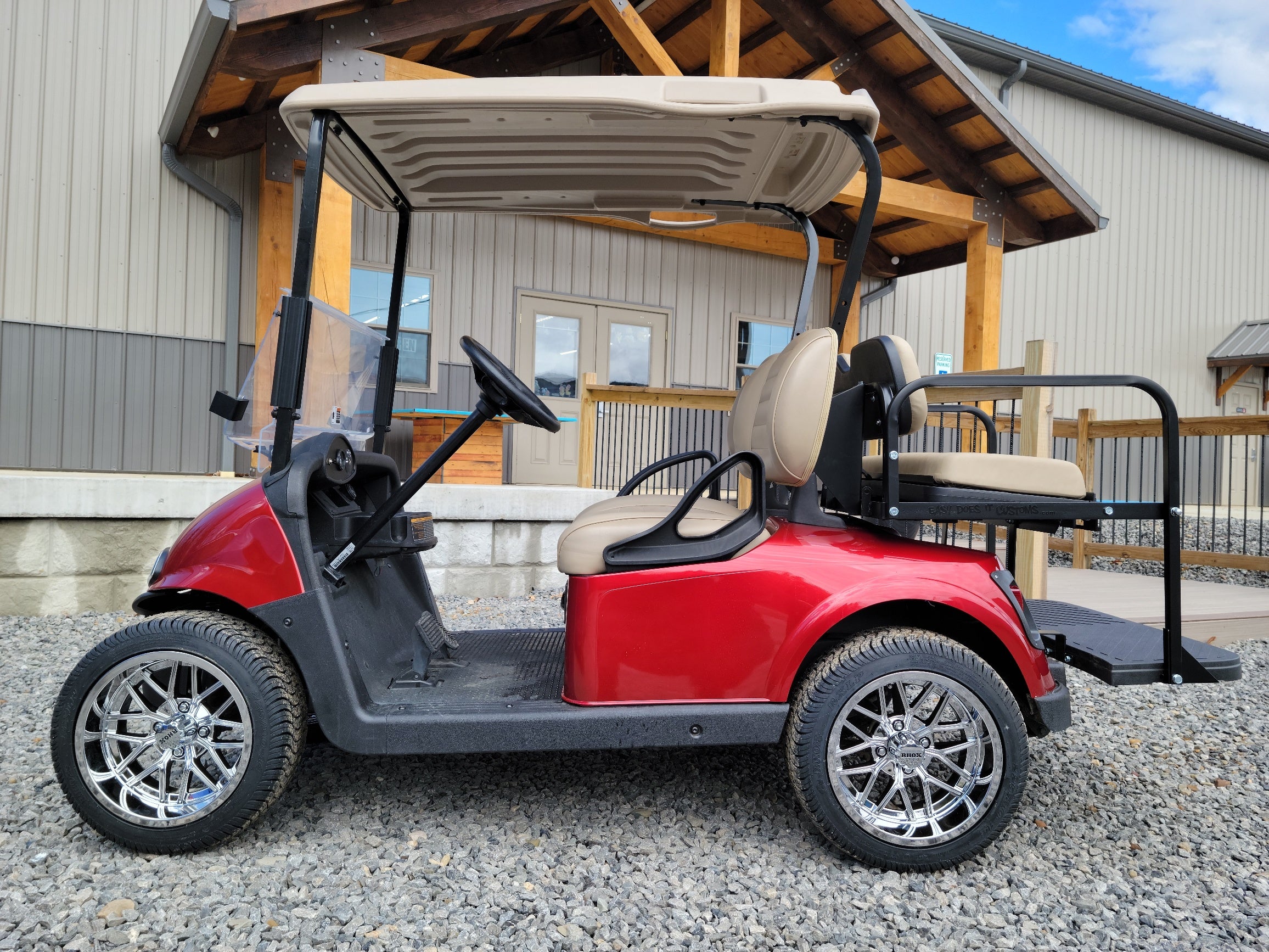 2018 EZGO RXV 48v - Inferno Red with Chrome Wheels *SOLD* – Easy Does ...