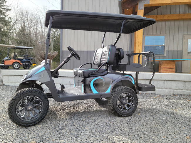 2018 EZGO RXV 48v Custom Lifted - Blue Raspberry Swirl *SOLD*