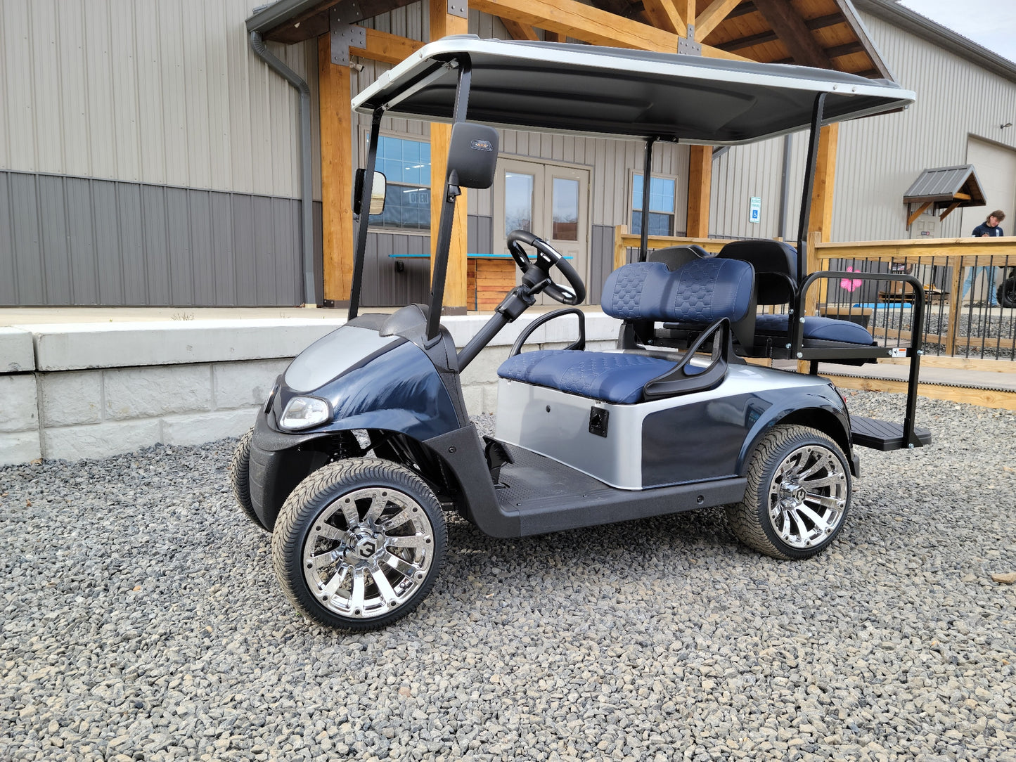 2018 EZGO RXV 48v - Antimatter Blue and Silver *SOLD*