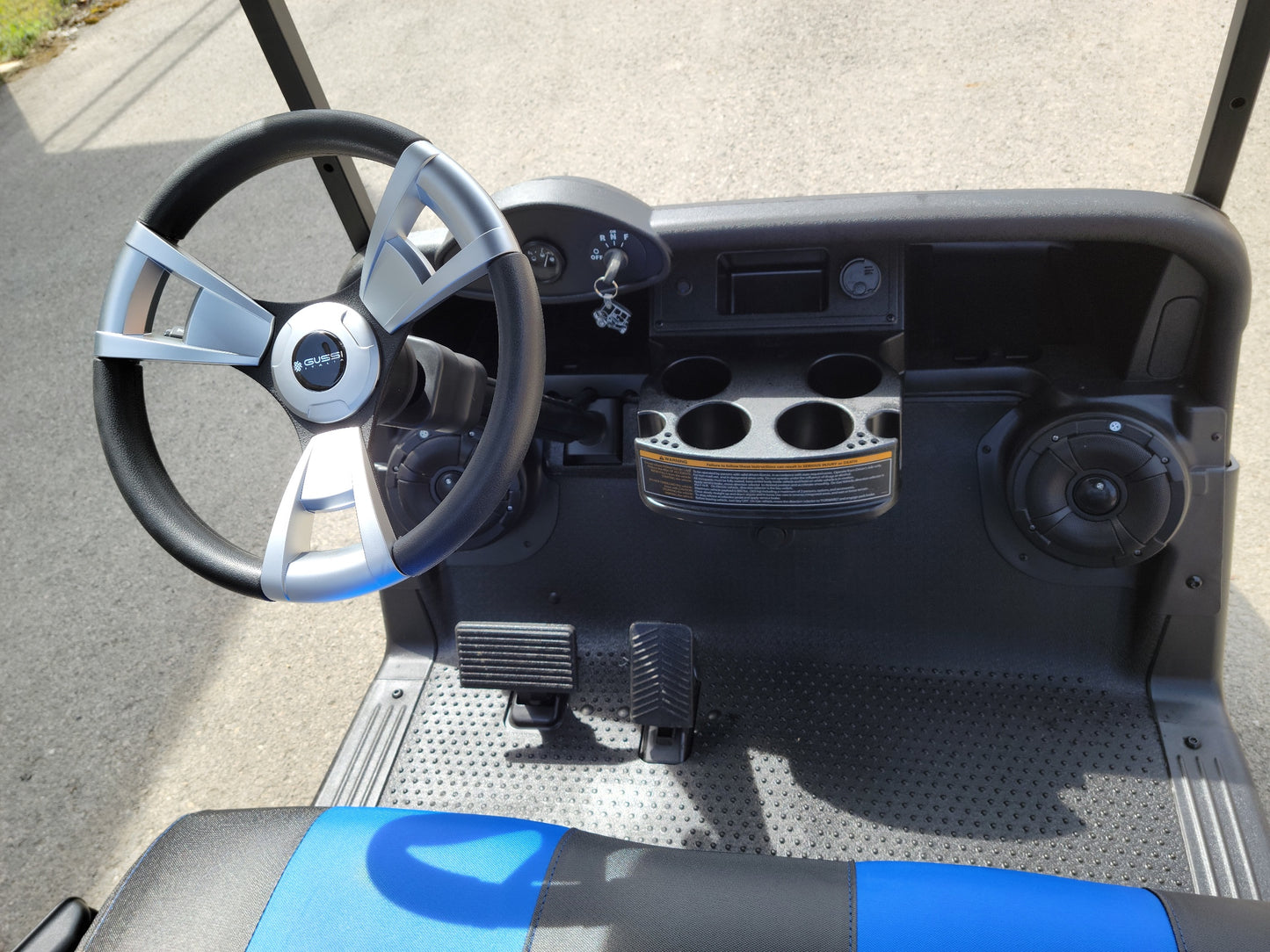 2018 EZGO RXV 48v - Charcoal - Blue - Silver Custom *SOLD*