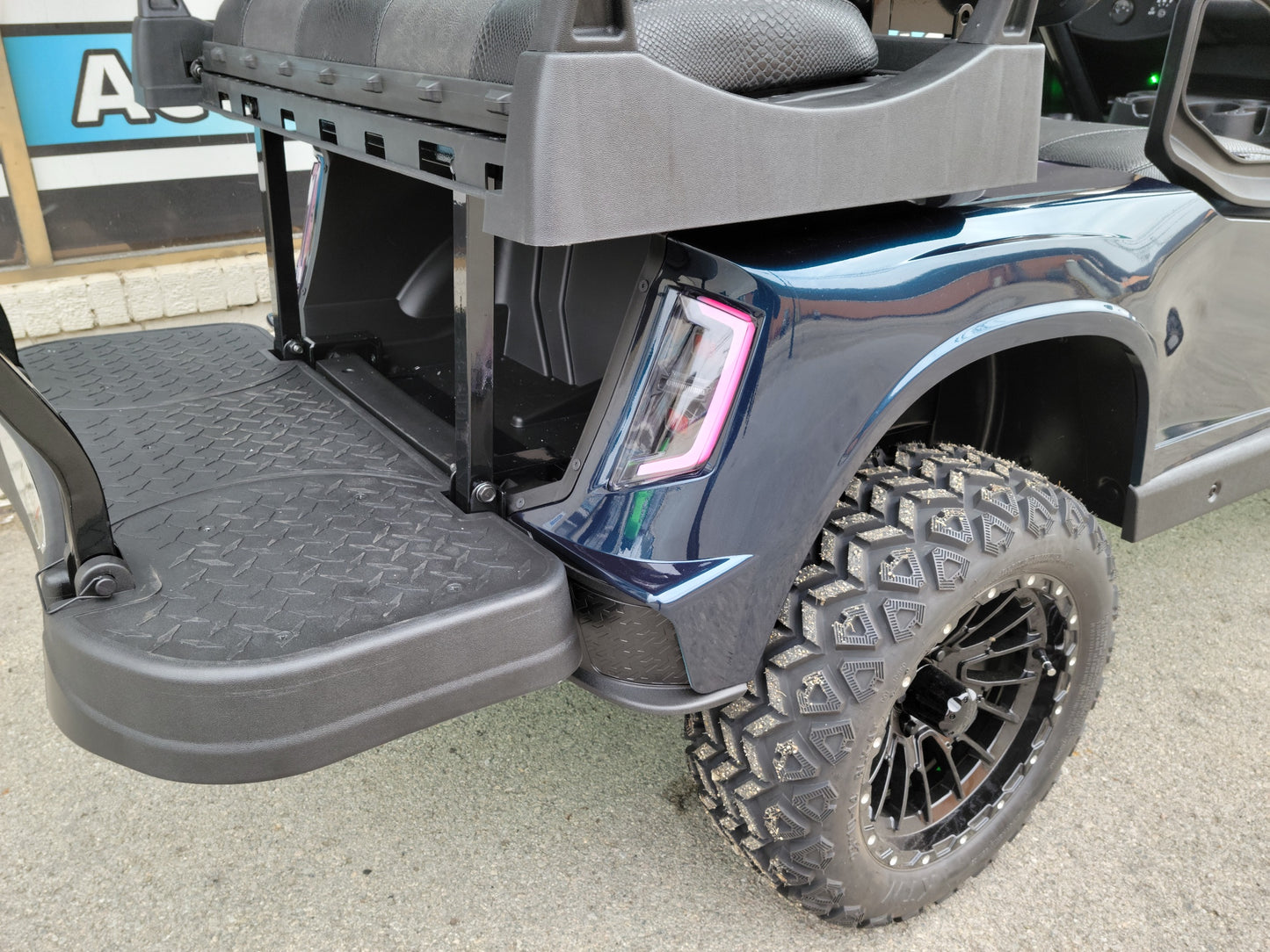 2017 Electric EZGO RXV Golf Cart - Deep Sea Metallic APEX Body *SOLD*