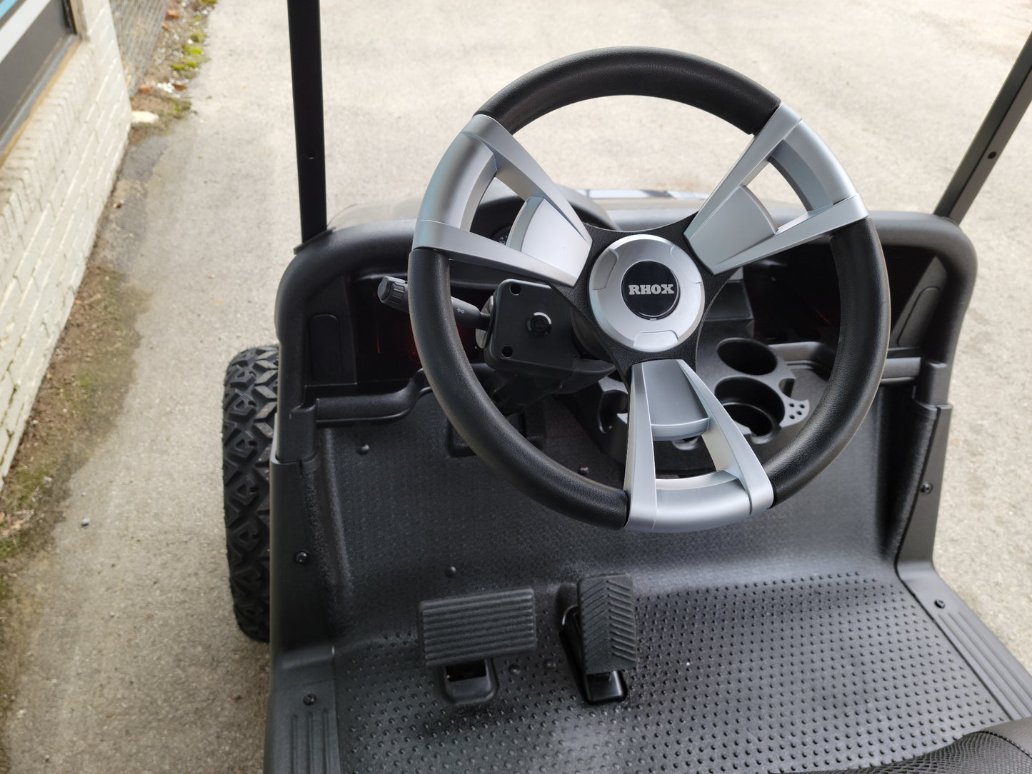 2017 Electric EZGO RXV Golf Cart - Deep Sea Metallic APEX Body *SOLD*
