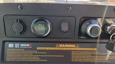 MADJAX XSeries STORM golf cart dash board presented by Easy Does It Customs