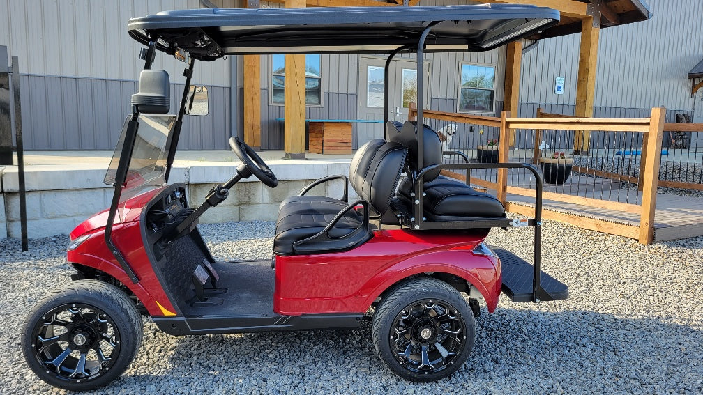 MADJAX X Series Storm 4 Passenger Lithium Golf Cart - Cherry Metallic #1099 *SOLD*
