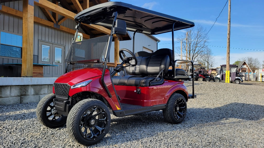 MADJAX X Series Storm 4 Passenger Lithium Golf Cart - Cherry Metallic #1099 *SOLD*