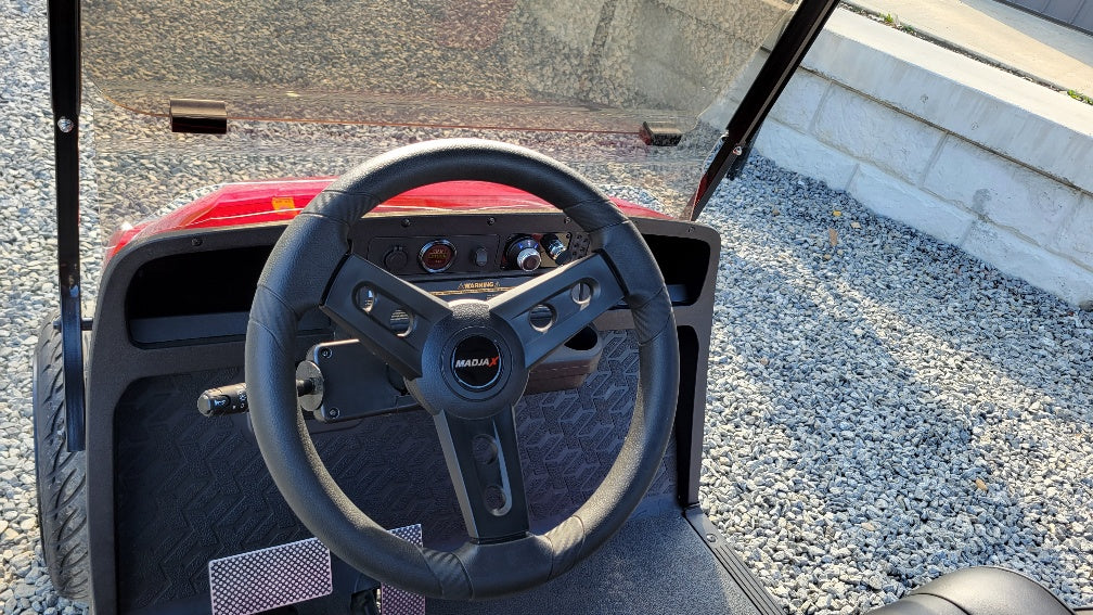 MADJAX X Series Storm 4 Passenger Lithium Golf Cart - Cherry Metallic #1099 *SOLD*