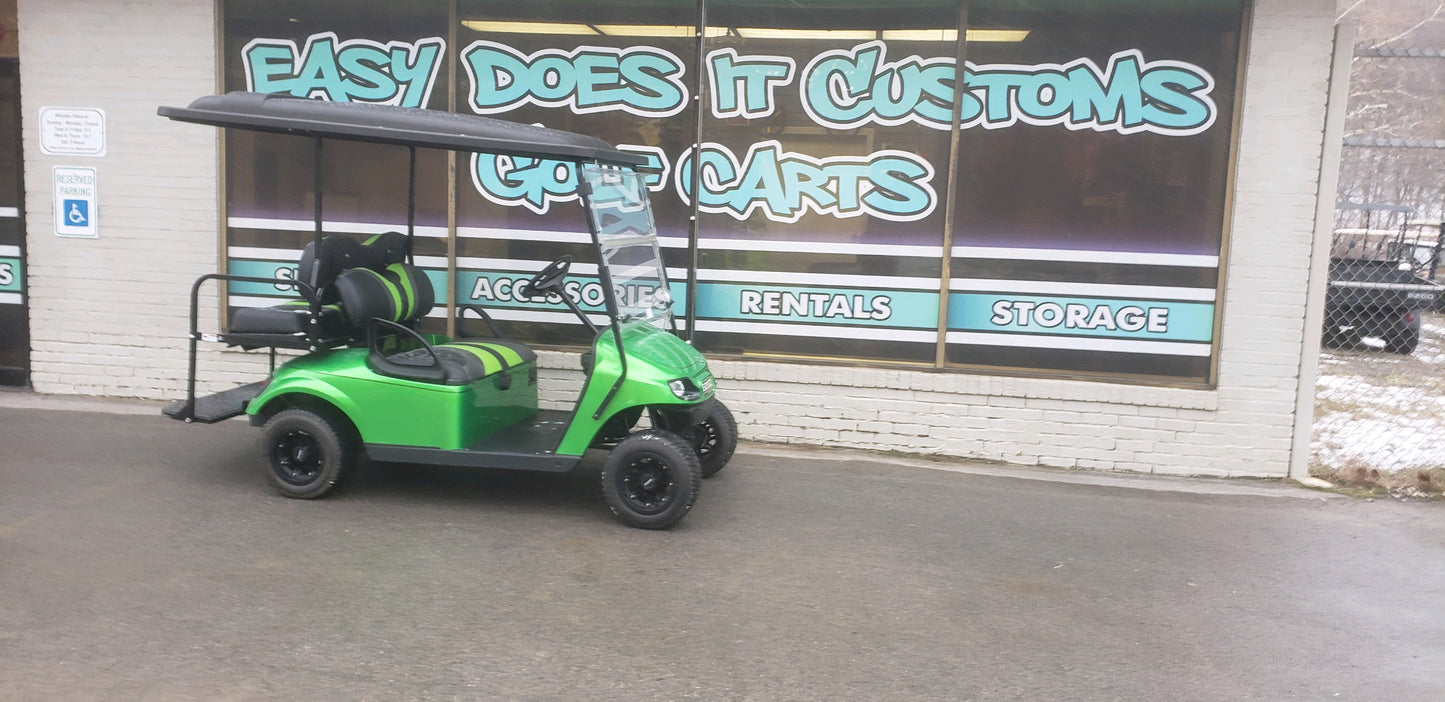 2015 Electric EZGO TXT Golf Cart with New Lime Green Body *SOLD*