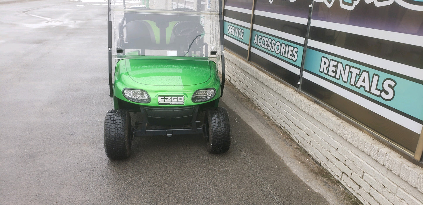 2015 Electric EZGO TXT Golf Cart with New Lime Green Body *SOLD*