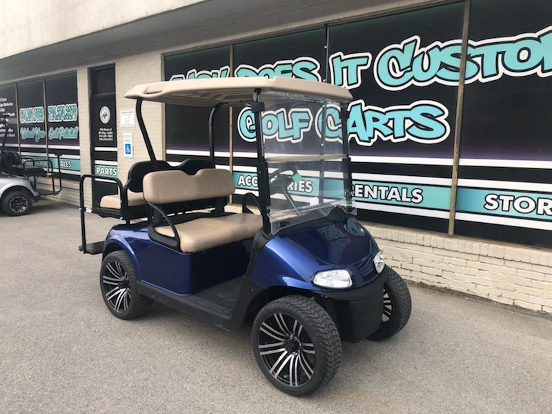 2017 EZGO RXV Electric Golf Cart - Blue 4 Passenger *SOLD*
