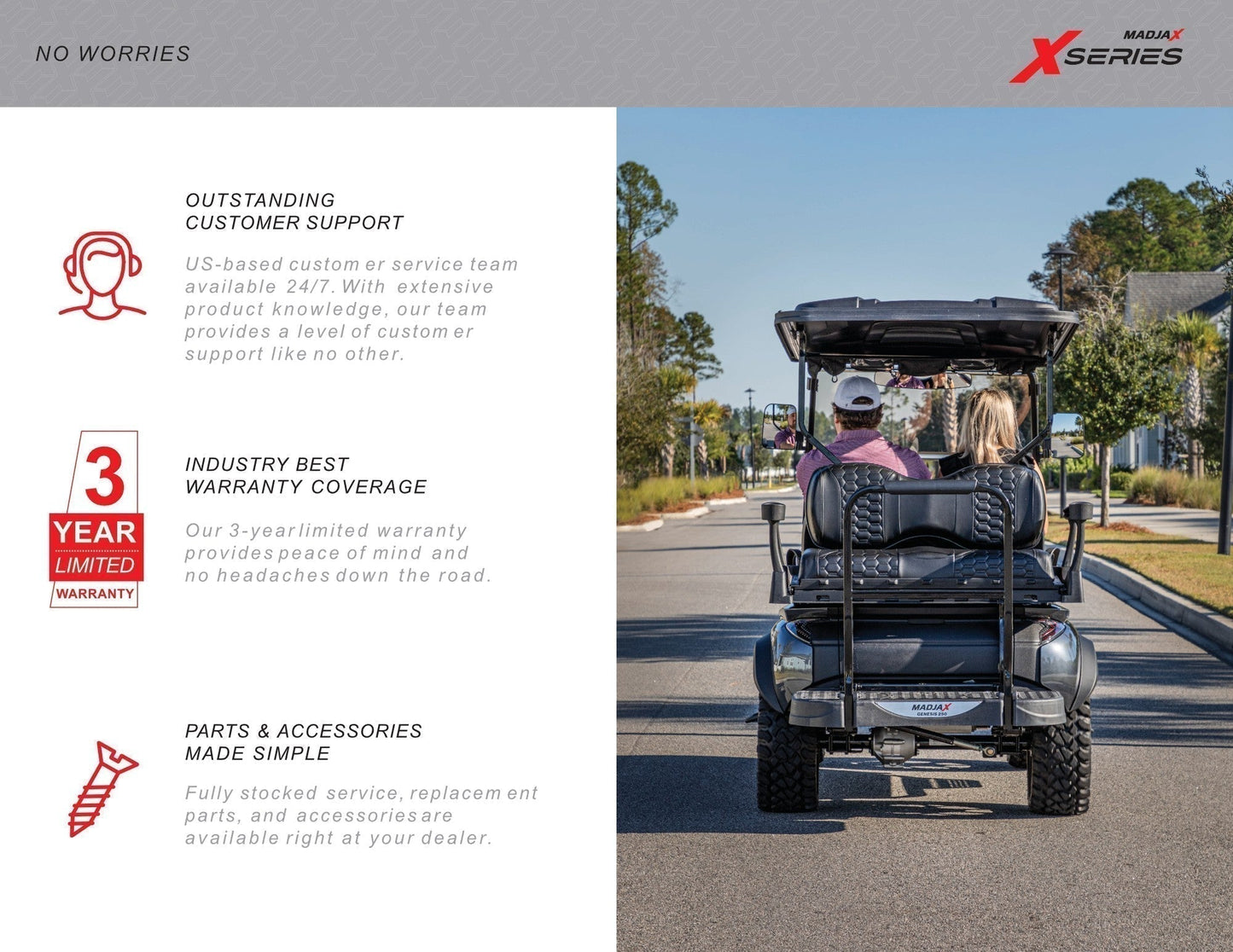 MADJAX X Series Storm 4 Passenger Golf Cart - Sea Foam #1101 *SOLD*