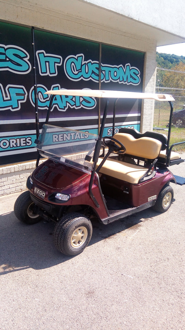 2015 Gas EZGO TXT Golf Cart - Burgundy *SOLD*
