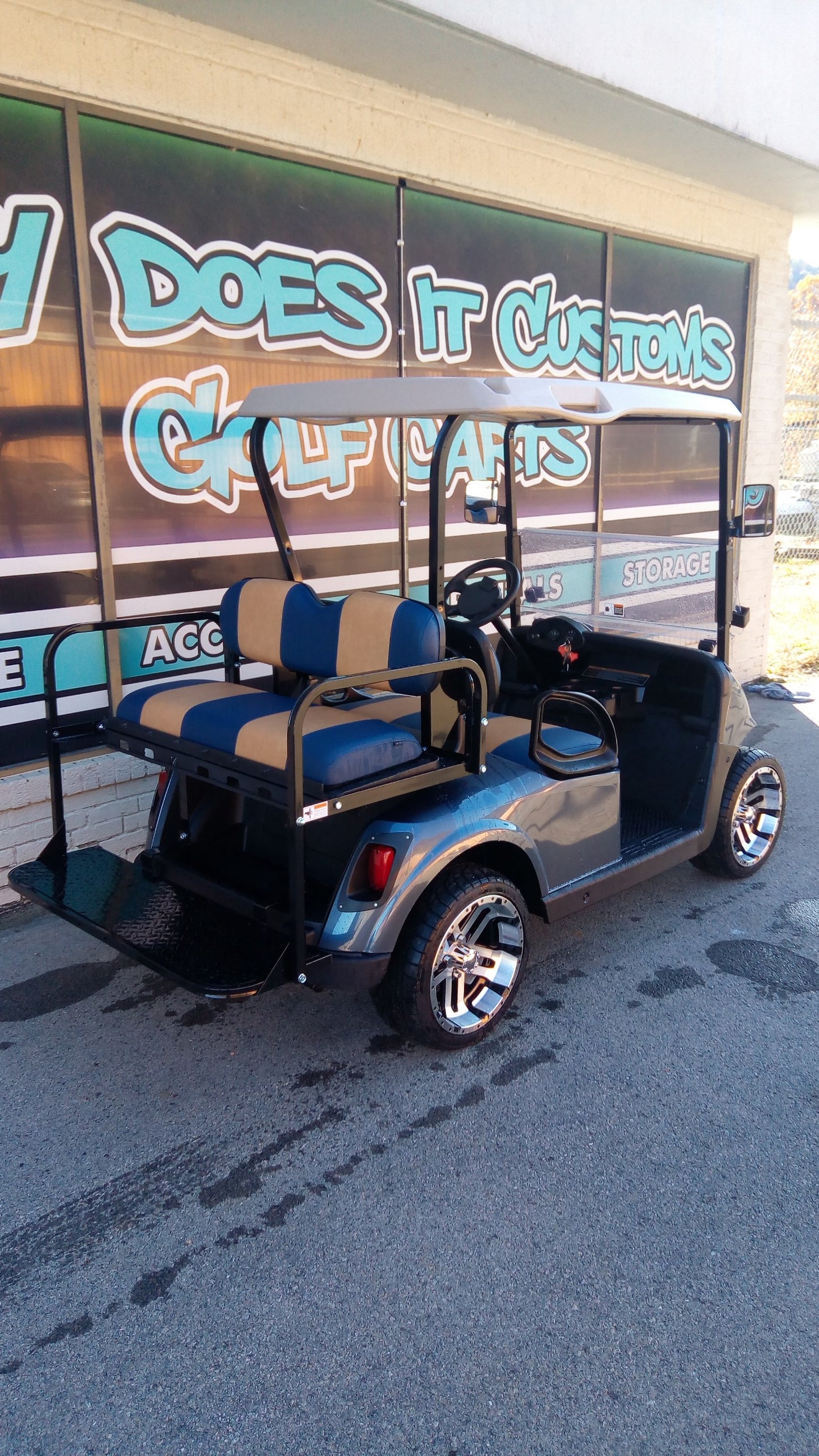 2015 EZGO RXV Golf Cart -Steel Blue *SOLD*