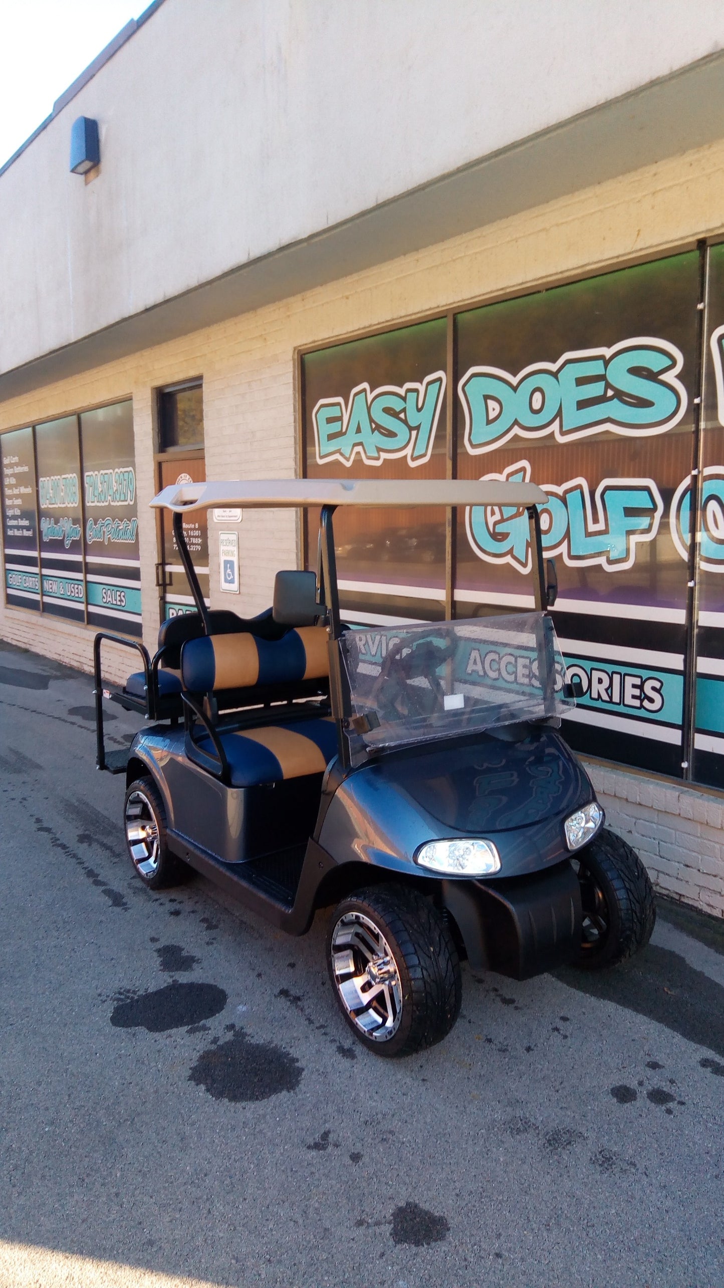 2015 EZGO RXV Golf Cart -Steel Blue *SOLD*
