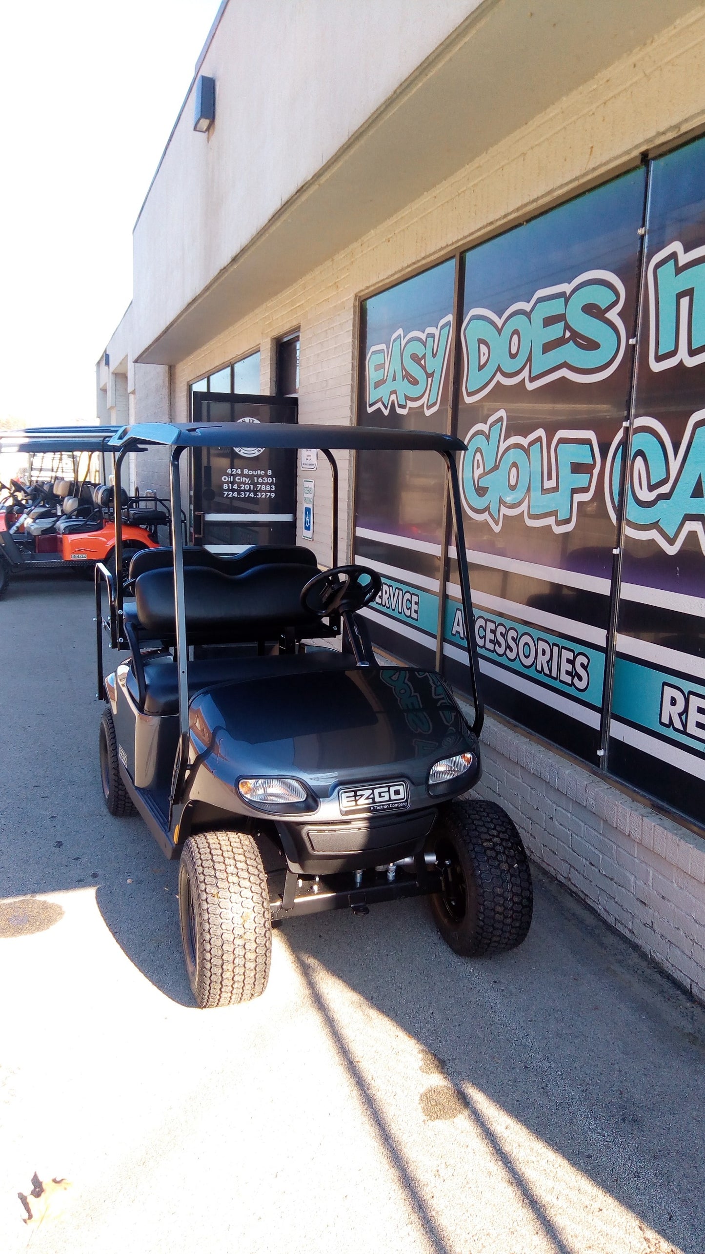 EZGO Valor Gas EFI Golf Cart - Charcoal *SOLD*