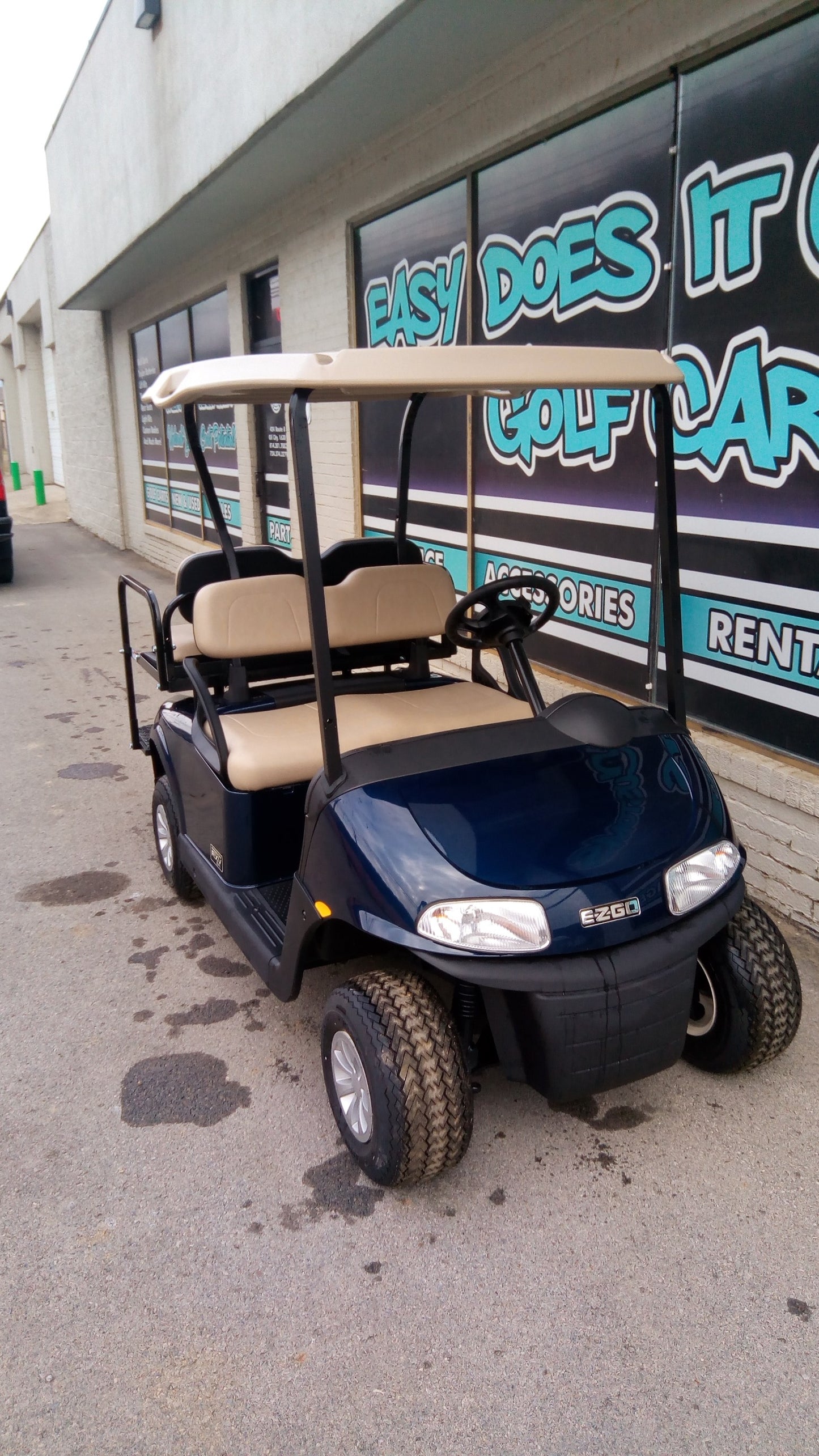Brand New EZGO RXV Gas EFI Golf Cart - Patriot Blue *SOLD*