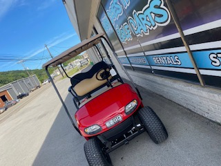 2021 EZGO VALOR 48V GOLF CART - Red *SOLD*