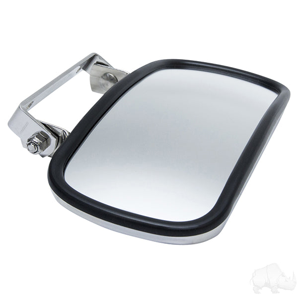 Universal 180 Degree Convex Roof Mount Mirror, Stainless