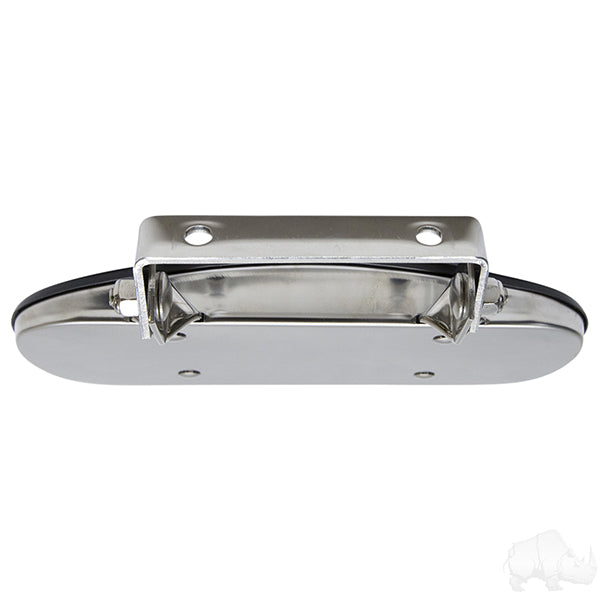 Universal 180 Degree Convex Roof Mount Mirror, Stainless