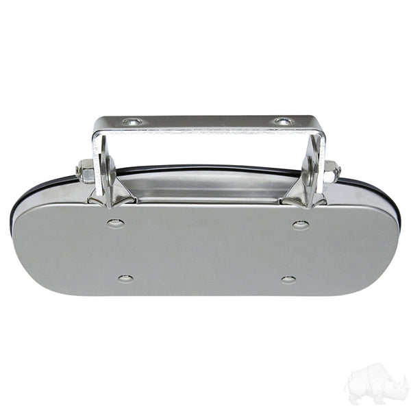 Universal 180 Degree Convex Roof Mount Mirror, Stainless