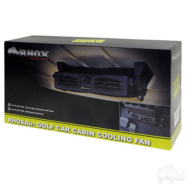 RHOXAir, 12V Golf Car Cabin Cooling Fan
