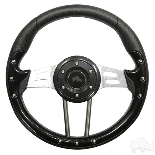 RHOX 13" Diameter Aviator 4 Steering Wheel for EZGO, Club Car, and Yamaha Golf Carts - 8 colors to choose from