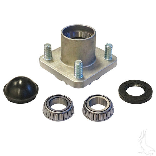 EZGO TXT 01.5+ Front Aluminum Wheel Hub w/ bearing races & lug bolts