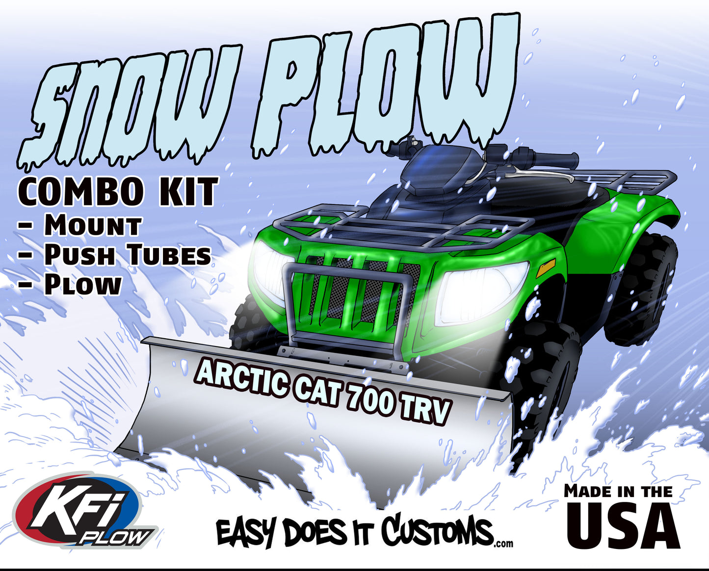 Arctic Cat 700 TRV 4x4 - 2008-2016 ATV    KFI Plow Mount 105035