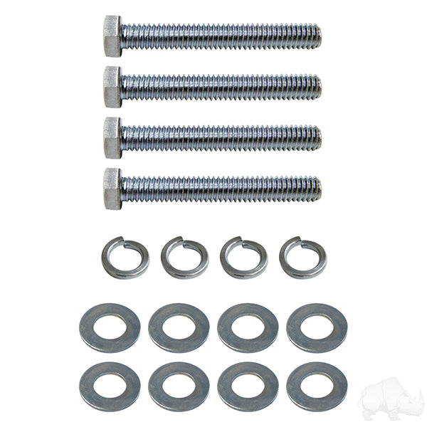 E-Z-Go TXT 14+ RHOX Brush Guard Front, Black Powder Coat Steel