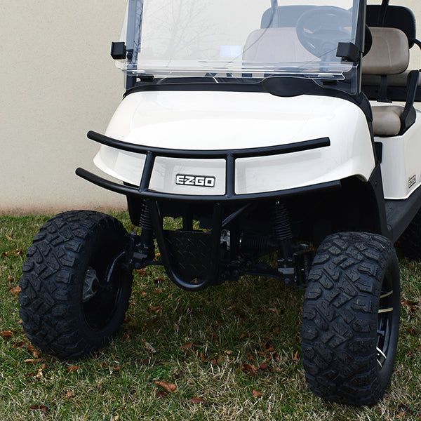 E-Z-Go RXV 16+, RHOX Brush Guard, Front, Black Powder Coat Steel