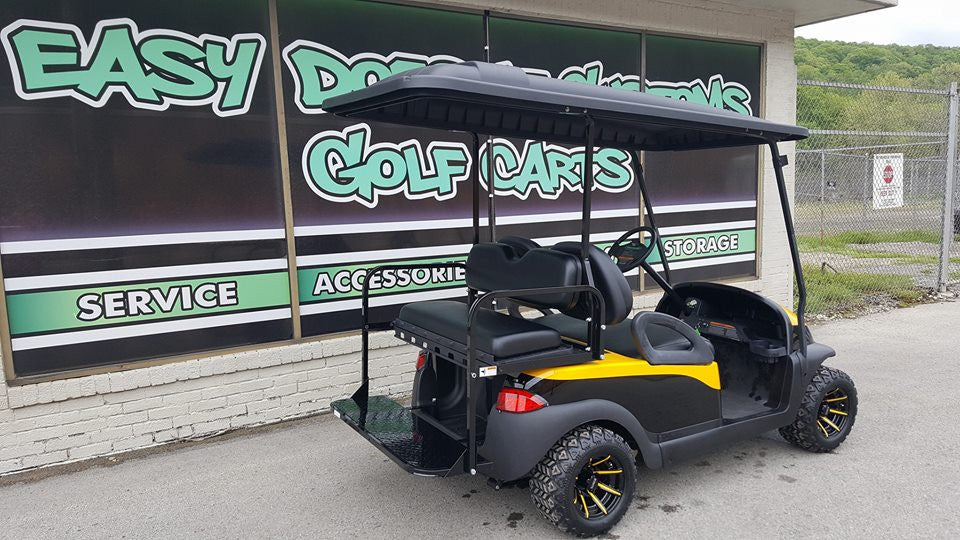 2014 - Electric Black and Yellow Club Car Precedent Golf Cart - SOLD